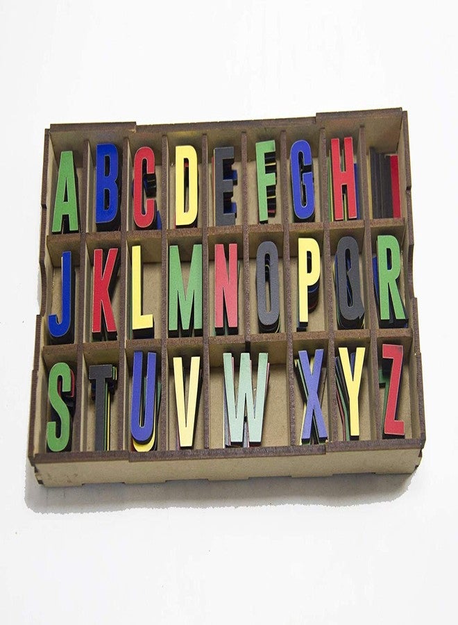 Keebori Alphabet Memory Character Capital Letters ABCD English Alphabets Learning & Educational Puzzle Board Toy Puzzle Toys 5 pcs Each Alphabet (Multi Color) - Image 4